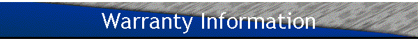 Warranty Information